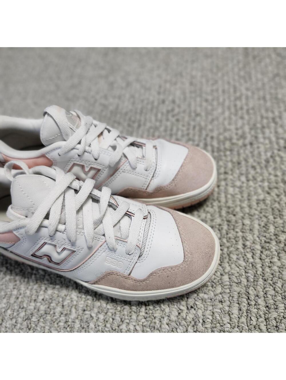 New Balance 550 White and Pink Women's Sneakers Size 6 Lace Up - Picture 2 of 14